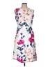 Lands' End Floral Ivory Cocktail Dress Size 10 - photo 1