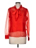Adelyn Rae 100% Polyester Red Long Sleeve Blouse Size M - photo 1