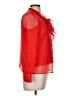 Adelyn Rae 100% Polyester Red Long Sleeve Blouse Size M - photo 4