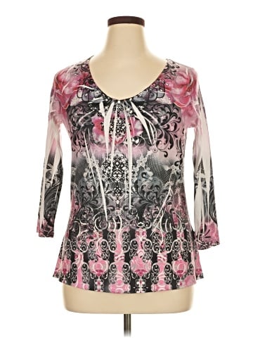 DressBarn 3/4 Sleeve T-Shirt (view 1)