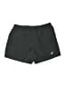 Asics 100% Polyester Solid Black Green Athletic Shorts Size L - photo 1