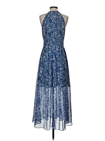 Madewell Smocked Halter Midi Dress in Floral (view 2)