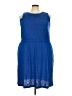 Joe Fresh Solid Blue Casual Dress Size 2X - photo 1