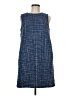 Lands' End 100% Polyester Tweed Blue Casual Dress Size M (petite) - photo 1