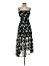 Mi ami 100% Polyester Floral Black Cocktail Dress Size S - photo 1