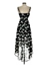 Mi ami 100% Polyester Floral Black Cocktail Dress Size S - photo 2