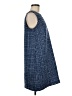 Lands' End 100% Polyester Tweed Blue Casual Dress Size M (petite) - photo 4