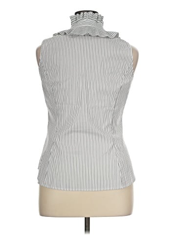 White House Black Market Sleeveless Button-Down Shirt (view 2)