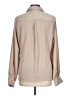 Crescent Solid Tan Long Sleeve Blouse Size L - photo 2