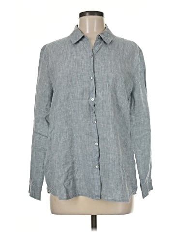 Eileen Fisher Long Sleeve Button-Down Shirt (view 1)