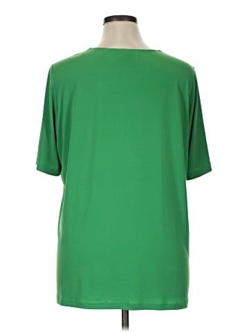 Susan Graver Short Sleeve Blouse (view 2)