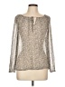Lucky Brand Silver Long Sleeve Blouse Size L - photo 1