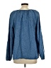 NYDJ 100% Lyocell Blue Long Sleeve Blouse Size L - photo 2