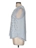 Rebecca Taylor Silver Sleeveless Blouse Size 8 - photo 5