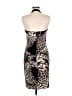 Kay Unger Animal Print Black Cocktail Dress Size 8 - photo 2