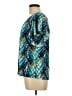 AB Studio Teal Short Sleeve Blouse Size L - photo 5
