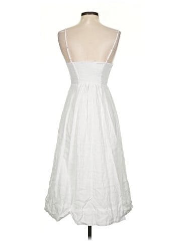 Madewell Linen-Cotton Cami Button-Front Midi Dress (view 2)