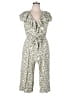 Luxology Floral Green Jumpsuit Size 1X - photo 1
