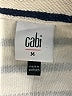 CAbi 100% Cotton Stripes Ivory Jacket Size M - photo 3