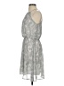 Blue Rain 100% Polyester Paisley Gray Cocktail Dress Size S - photo 5