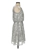 Blue Rain 100% Polyester Paisley Gray Cocktail Dress Size S - photo 4