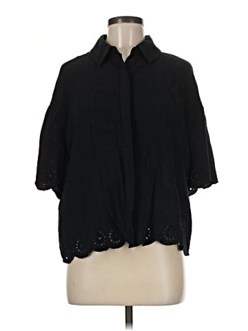 Design History 3/4 Sleeve Button-Down Shirt (view 1)