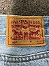 Levi's 100% Cotton Blue Denim Shorts Size 27 waist - photo 3