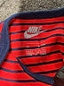 Nike 100% Cotton Stripes Red Short Sleeve Onesie 3-6 MO / 6 MO - photo 3