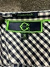 C. Wonder 100% Cotton Checkered-gingham Black Long Sleeve Button-Down Shirt Size S - photo 7