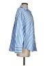 Zara Stripes Blue Long Sleeve Button-Down Shirt Size XS - photo 4
