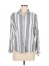 Orvis Stripes Gray 3/4 Sleeve Button-Down Shirt Size M - photo 1