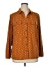 L.L.Bean Polka Dots Brown Long Sleeve Button-Down Shirt Size XL - photo 1