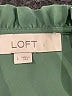 Ann Taylor LOFT 100% Polyester Green Sleeveless Blouse Size L - photo 7