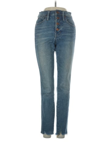 Madewell 10" High-Rise Skinny Jeans in Cordova Wash: Button-Front Edition (view 1)