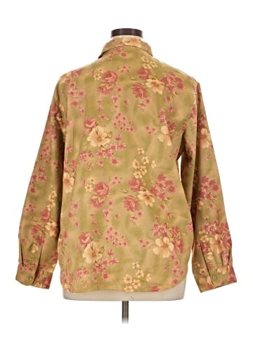 Lemon Grass Long Sleeve Button-Down Shirt (view 2)