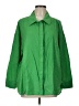 Topshop Green 3/4 Sleeve Button-Down Shirt Size 10 - photo 1
