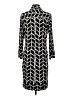 Donna Morgan Chevron-herringbone Black Casual Dress Size 6 - photo 2