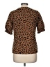THML Animal Print Brown Short Sleeve Blouse Size M - photo 2