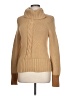 DKNY 100% Cotton Tan Turtleneck Sweater Size L - photo 1