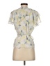 Ted Baker London 100% Polyester Yellow Short Sleeve Blouse Size 4 (1) - photo 2