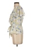 Ted Baker London 100% Polyester Yellow Short Sleeve Blouse Size 4 (1) - photo 5