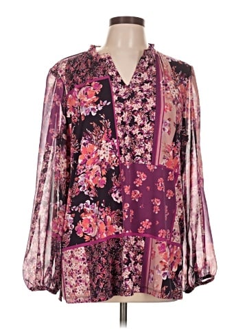 Susan Graver Long Sleeve Blouse (view 1)