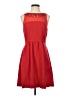 Maeve 100% Polyester Solid Red Casual Dress Size 6 - photo 1