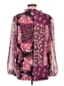 Susan Graver Purple Long Sleeve Blouse Size L - photo 2