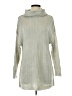 Melody 100% Polyester Silver Turtleneck Sweater Size S - photo 1