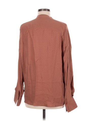 Vince. Long Sleeve Silk Top (view 2)