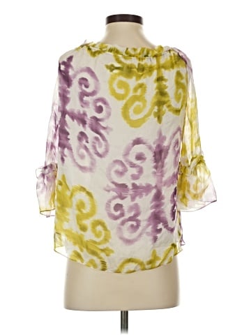 an original MILLY of New York 3/4 Sleeve Silk Top (view 2)