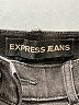 Express Jeans Chevron-herringbone Black Jeans Size 6 - photo 4