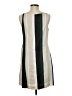 Ann Taylor 100% Polyester Stripes Green Casual Dress Size 6 - photo 2