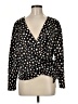 Ann Taylor 100% Polyester Print Black Long Sleeve Blouse Size M - photo 1